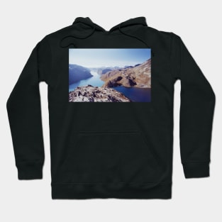 Lake and Mountain Landscape in Scandinavian National Park Hoodie